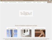 Tablet Screenshot of menuiserie-thareaut.com